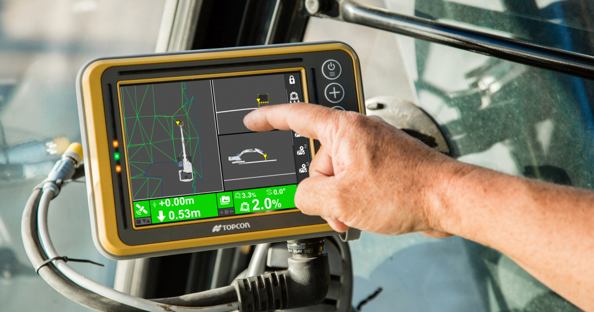 Depuis la fin des années 2010, les principaux fabricants ont renouvelé leur offre de guidage pour les pelles. Les outils, comme le MC-Max de Topcon, s'avèrent plus simples d'utilisation. 