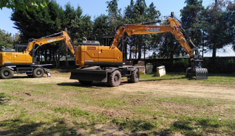 Le Roadshow marquait le retour des pelles de pneus au catalogue de Case.