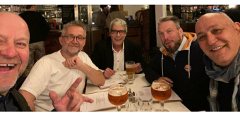 Jan Meyer (Métal Flash), Christophe Martin (Galeries Lafayette), Christophe Leray (Chroniques d'Architecture), Mathieu Dutheil (Adapta) et Elia Lacentra (Euroimpianti). 