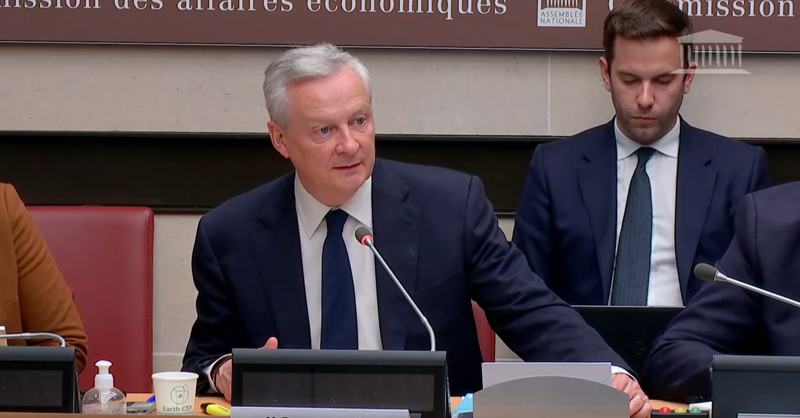 Bruno Le Maire auditionné par la commission des affaires économiques de l'Assemblée nationale, le 7 mai 2024