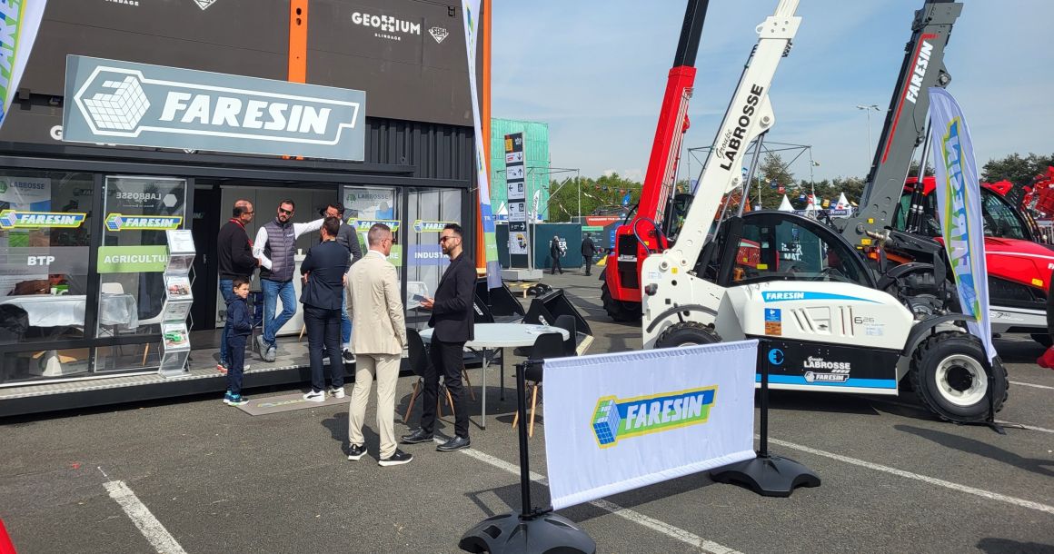 Le stand du Groupe Labrosse à Intermat.