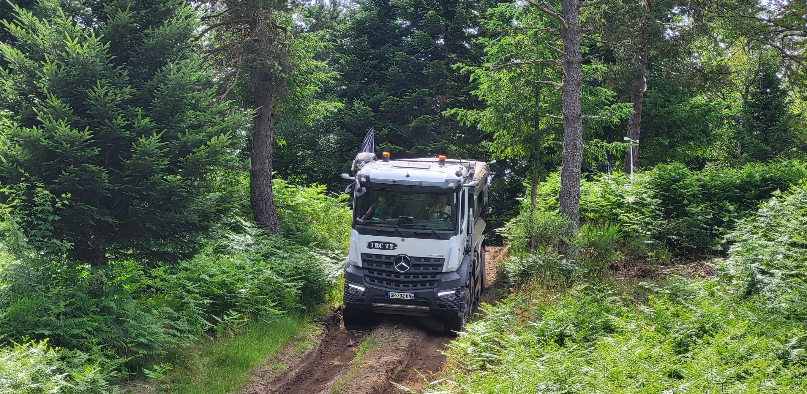 Le site de Vollore-Montagne offrait de nombreuses pistes tortueuses et accidentées.