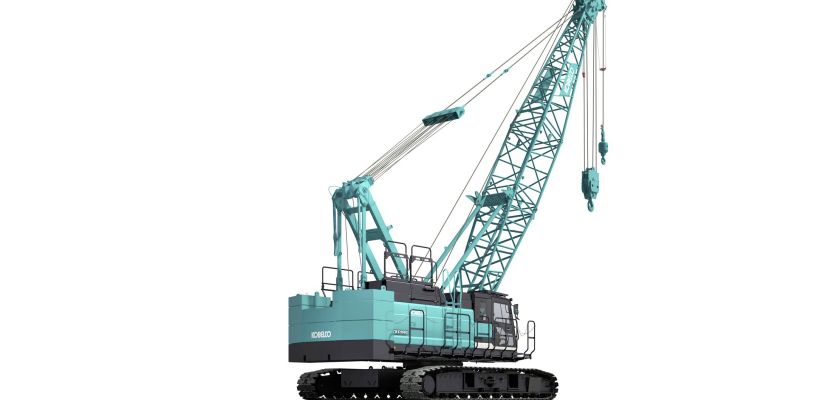 CKE900G4, l'une des trois grues sur chenilles que Kobelco a introduit cette année en Europe.