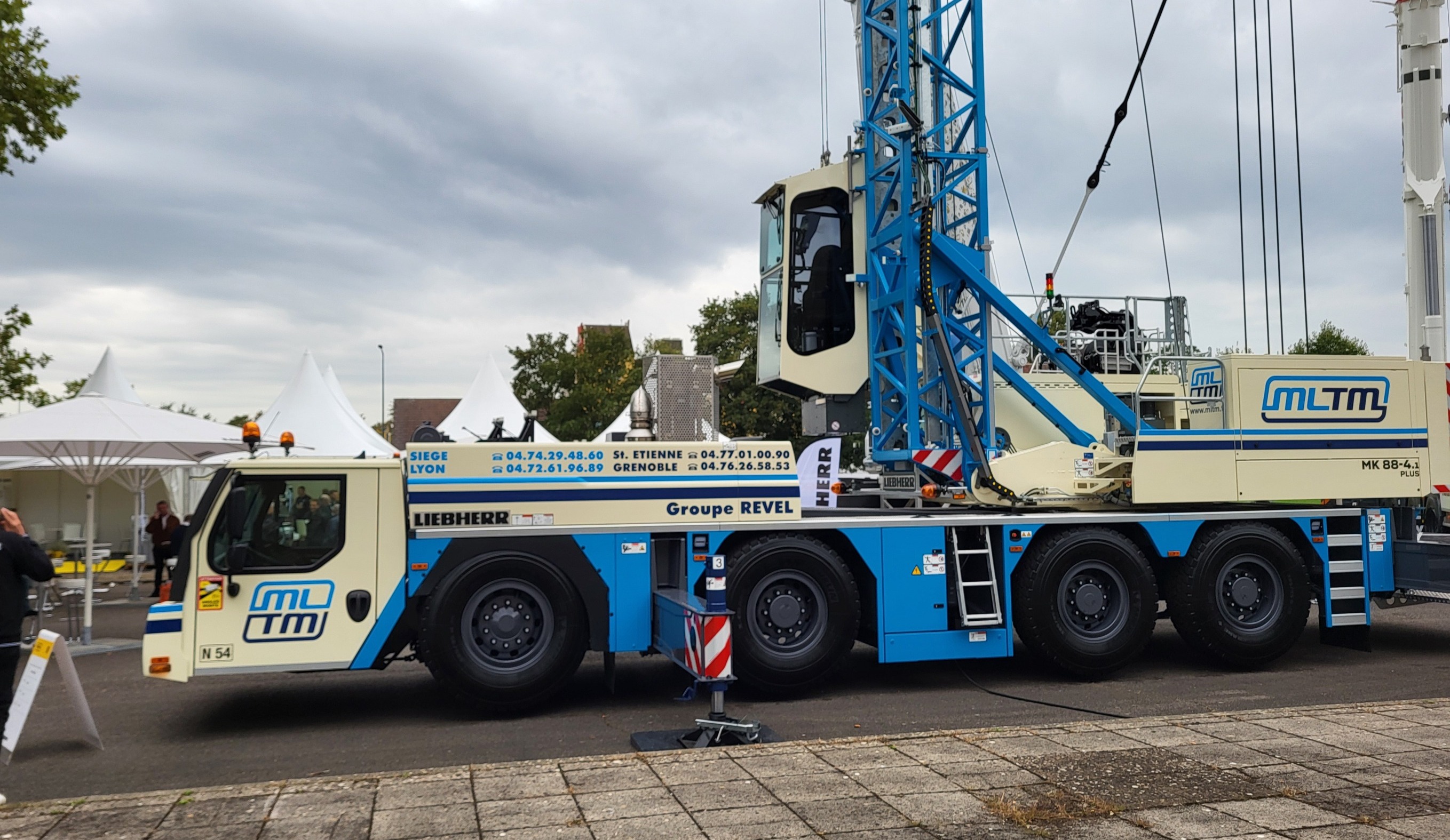 Liebherr était venu en force avec notamment la grue mobile de construction MK88-4.1.