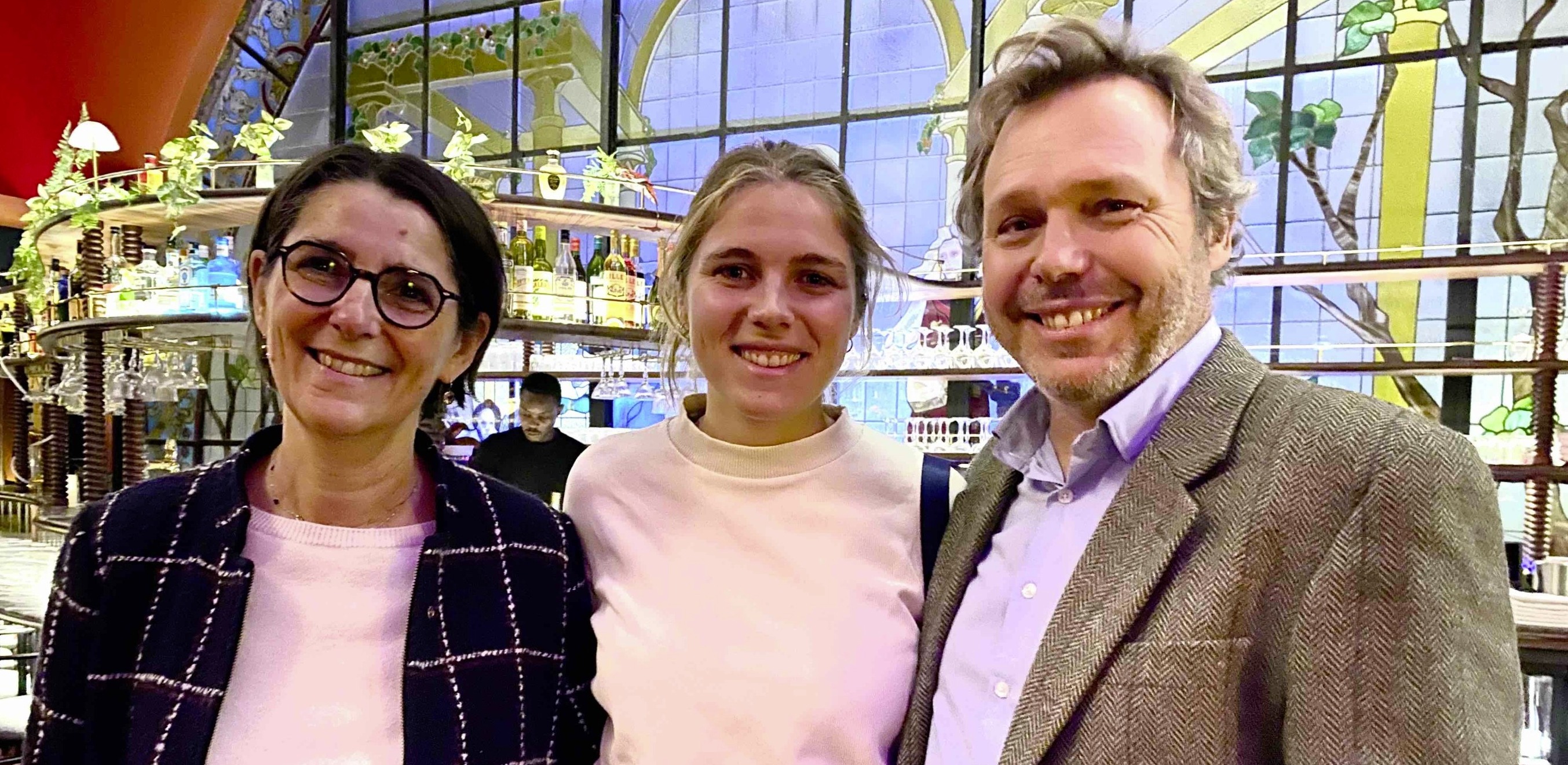 Stéphanie, Alice et Roland Goddet. 