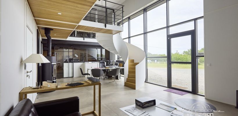 La hall d'entrée donne le ton. 