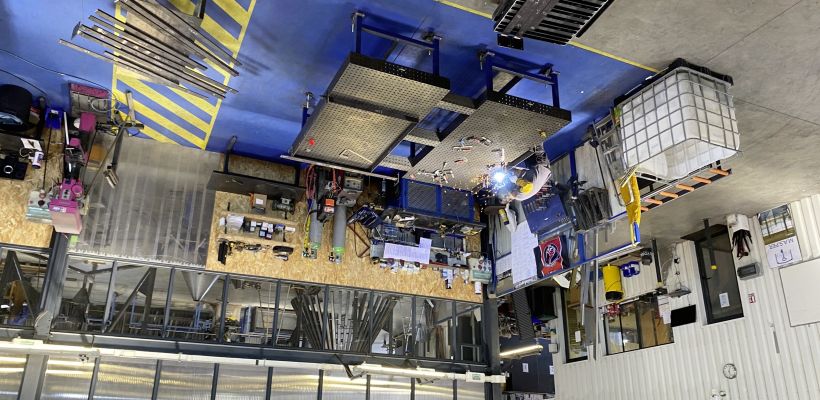 L'atelier dédié à la métallerie. 