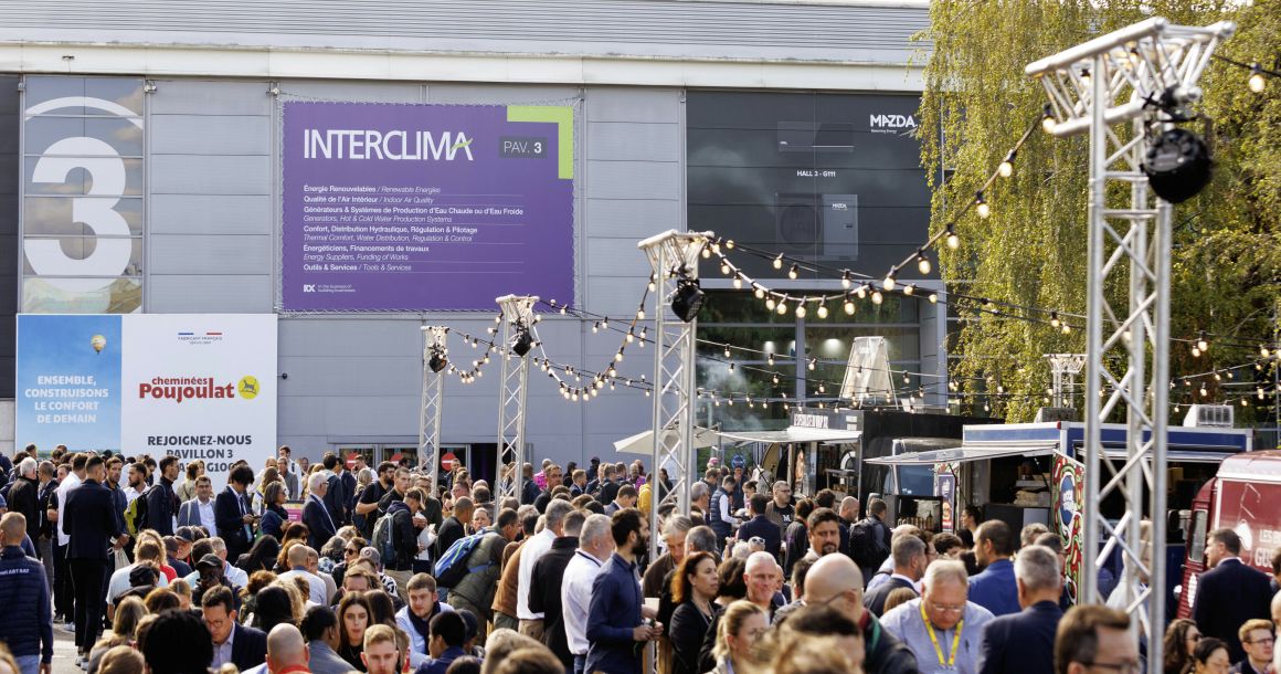 L'entrée d'Interclima, porte de Versailles à Paris.