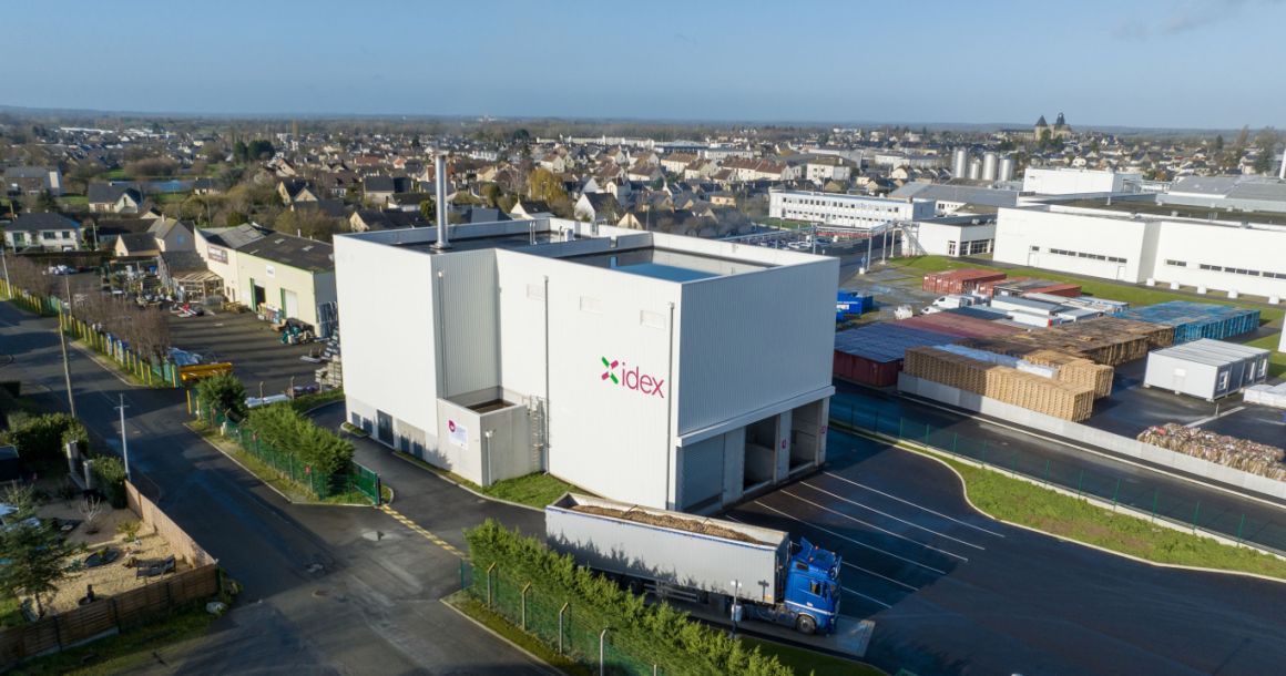 L'usine Bel d'Evron (Mayenne), équipée d'une production de vapeur biomasse.