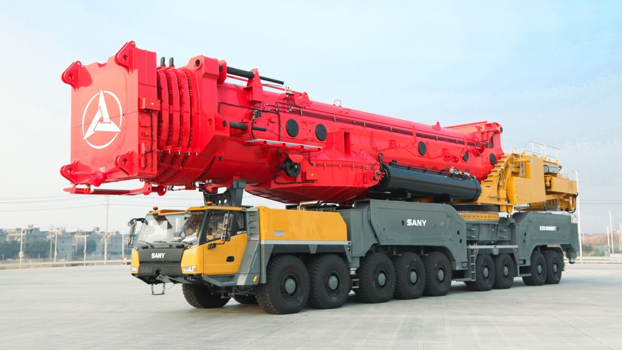 La première grue tout-terrain Sany SAC 40000 T a été livrée à un levageur chinois le 31 octobre dernier.