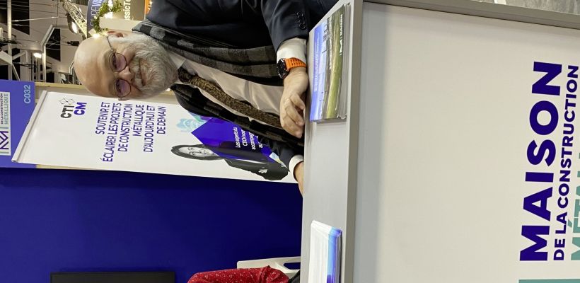 Oréade Knobloch, déléguée générale et Philippe Hostaléry, président de la MCM sur le salon Métal Expo en septembre dernier. 