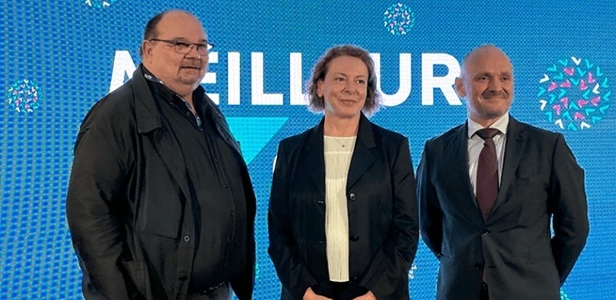 Jean Hédou, vice-président d’Akto, Valérie Sort, directrice générale et Laurent Barthélémy, président.