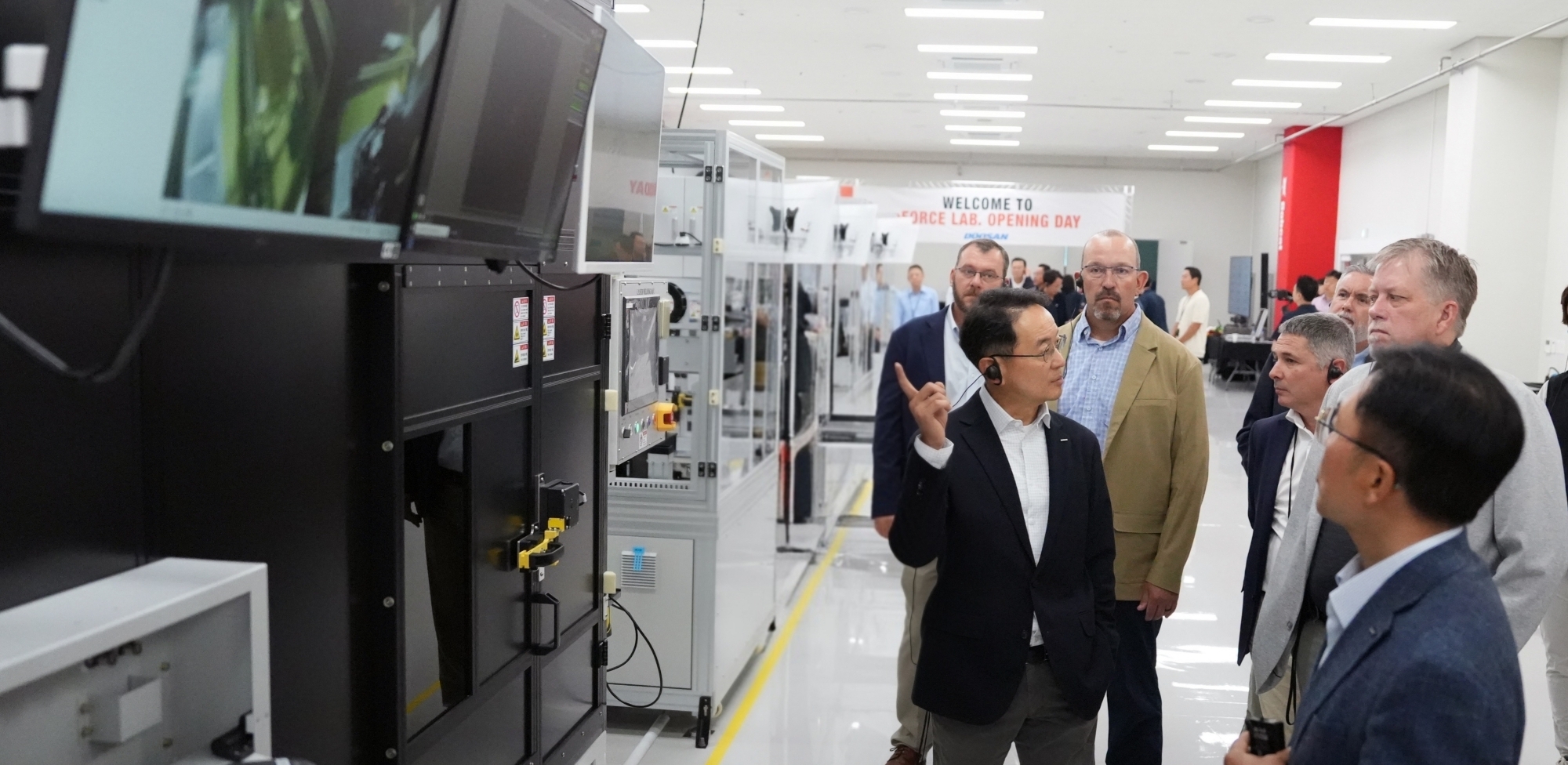 Le centre de R&D d'Anyang en Corée du Sud travaille à la conception de systèmes de batteries destinés aux engins de chantier.