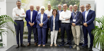 Inauguration de l'usine électronique d'Arcevia, en Italie