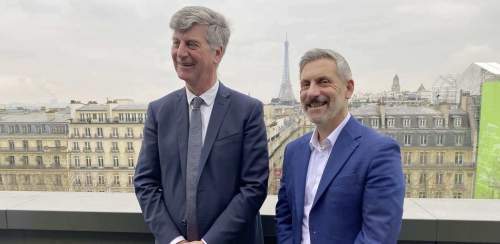 Emmanuel de Laage, président du SCMF et Hervé Gastaud, délégué général du syndicat des constructeurs métalliques français. 