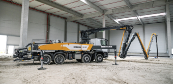 Les pompes automotrices d'une trentaines mètres, comme cette 31 XXT de Liebherr, restent les modèles les plus populaires en France.