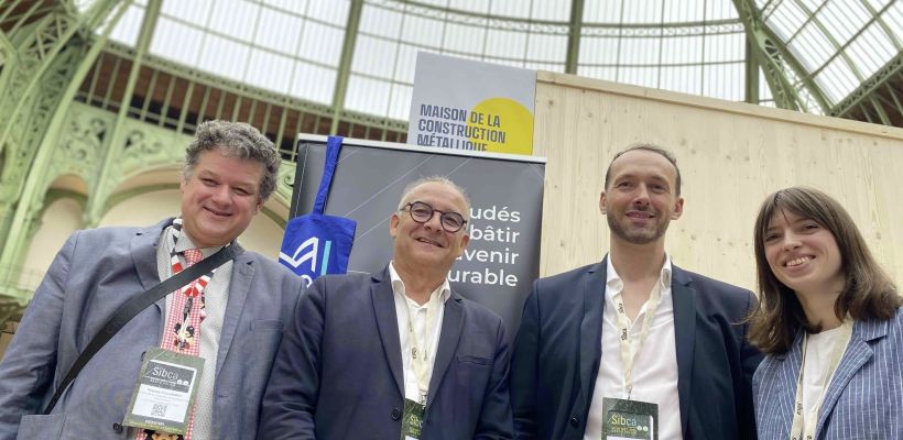 Vianney Fullhardt (Eiffage Construction), Philippe Herbulot (CTICM), Günther Peres (GCC Extens) et Justine Desgoutte (MCM).