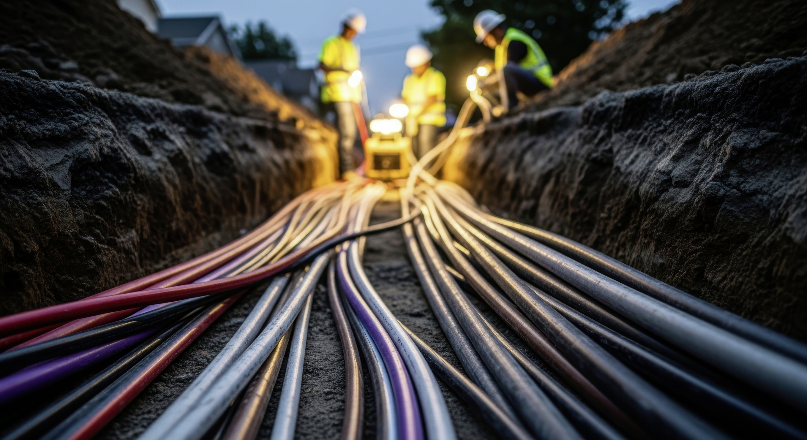 Les chantiers de VRD se prêtent bien au réemploi. Les terres excavées peuvent être en partie réutiliser pour remblayer les tranchées.