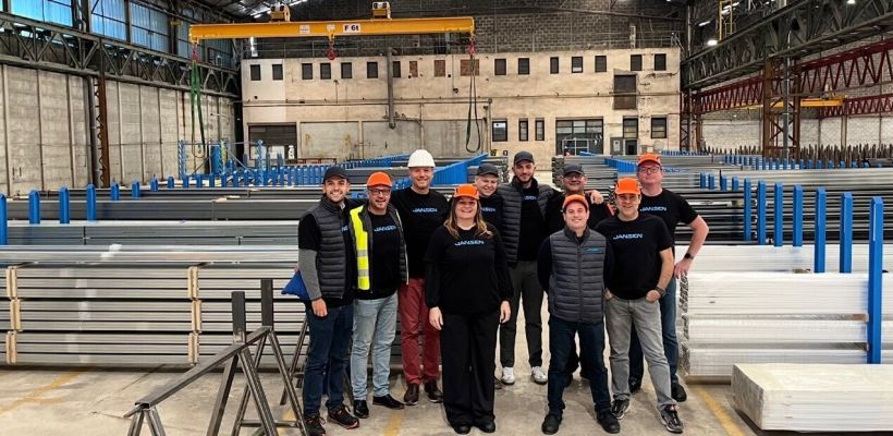 L'equipe Descasytem en charge du site de Bonneuil. 