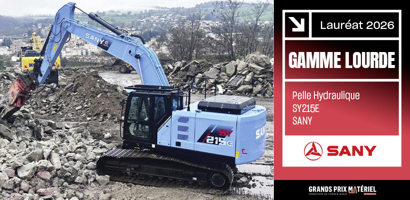 Le pelle électrique SY215E de Sany.