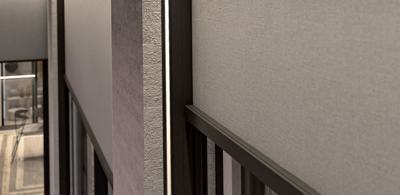 Le store vertical extérieur Screeny Hide es conçu pour se faire oublier.
