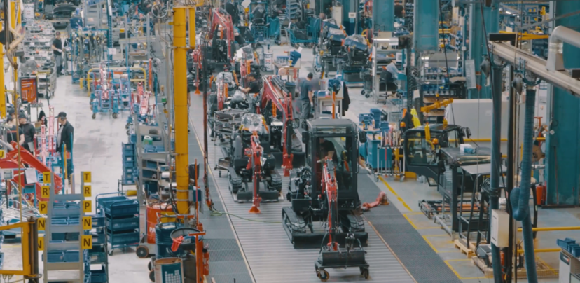 Le site de Saint-Dizier produisait déjà des mini et midi-pelles.