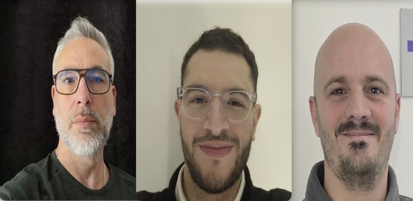 De gauche à droite, Cédric Vilhon, Samir Soussou et Xavier Guiraud. 