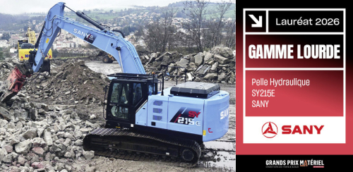 Le pelle électrique SY215E de Sany.