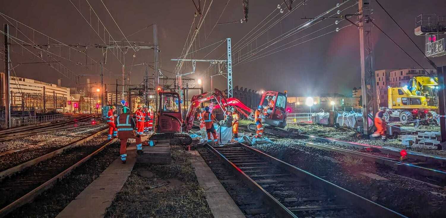 La préparation de la bascule a nécessité 400 000 h de travaux. 