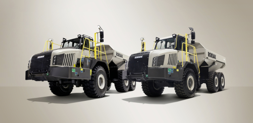 Les tombereaux articulés RA30 et RA40 seront les derniers modèles de Rokbak.