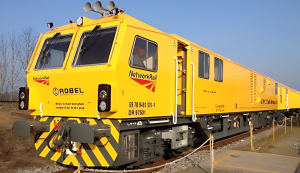 La flotte de Network Rail compte huit trains-usines de marque Robel.