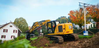 La nouvelle pelle Cat 319 a été conçu pour évoluer dans des espaces contraints.