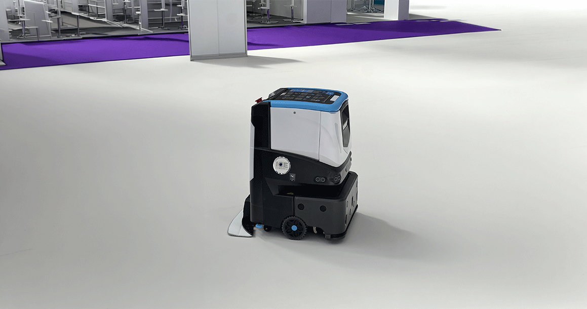 Le Cobi 18 de ICE Cobotics, une autolaveuse robotisée.