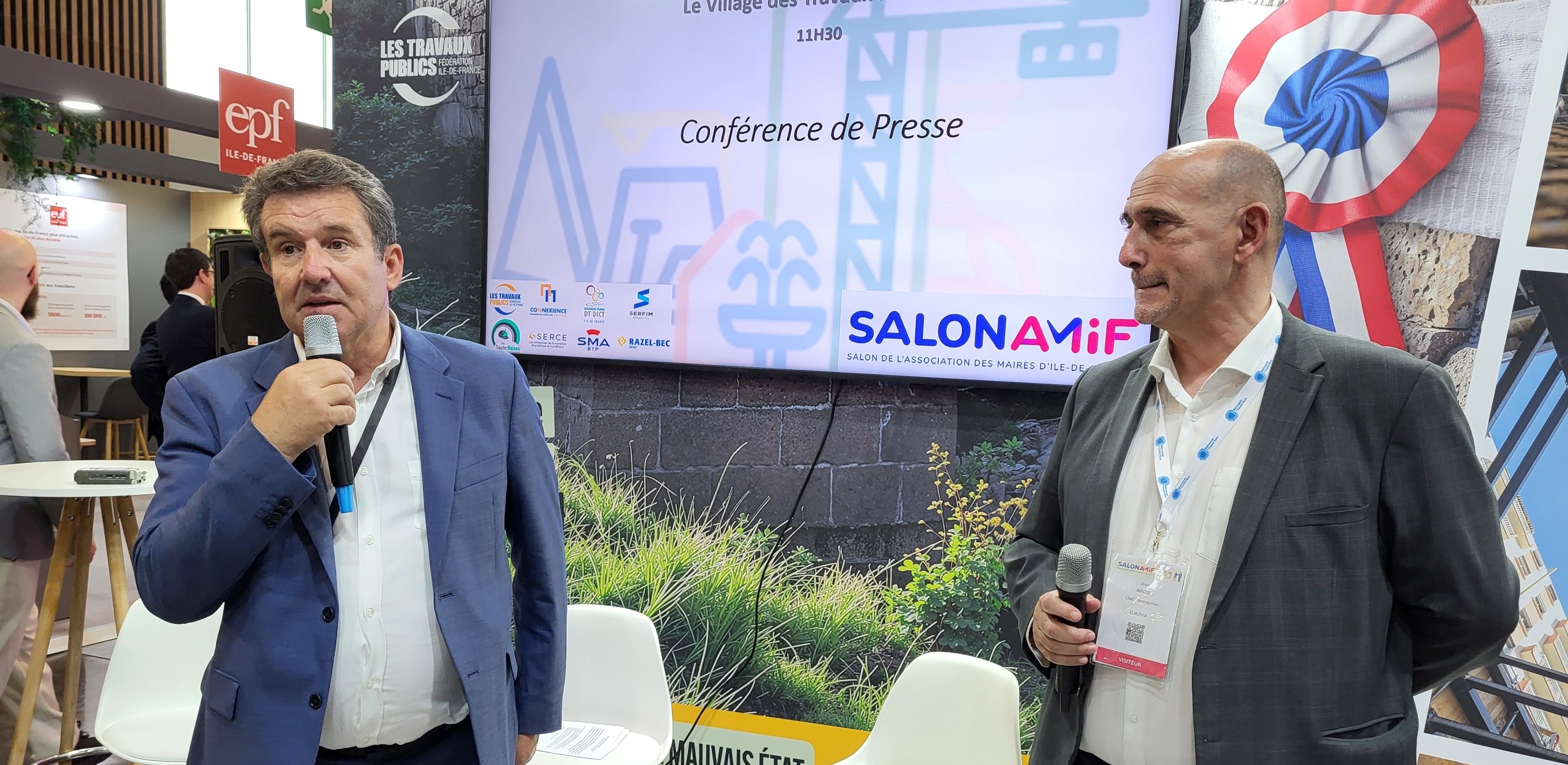 De gauche à droite ; José Ramos et Jean Bouzid.