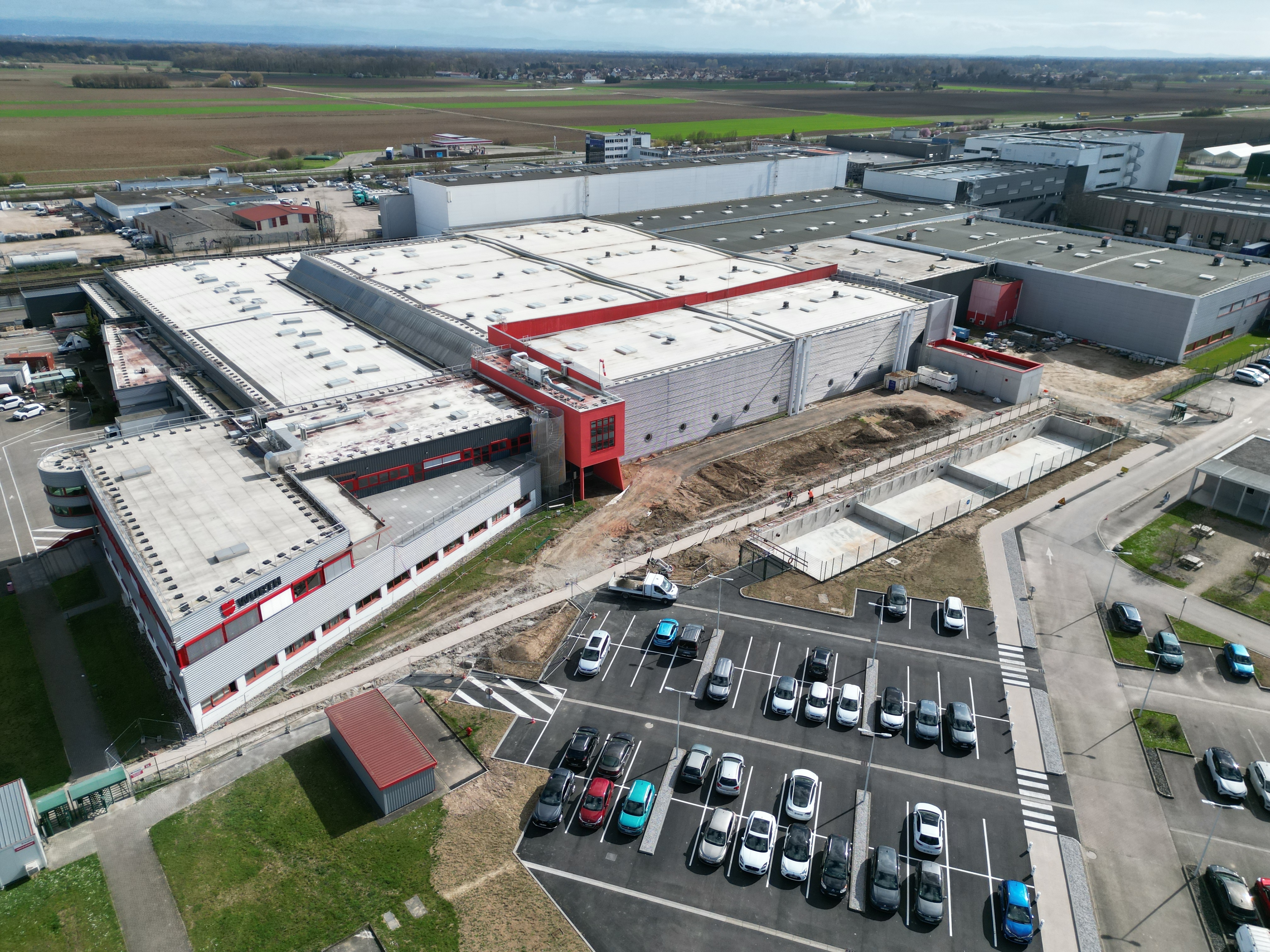 Le site de Würth, à Erstein (67), avec une superficie totale de 73 000 m²