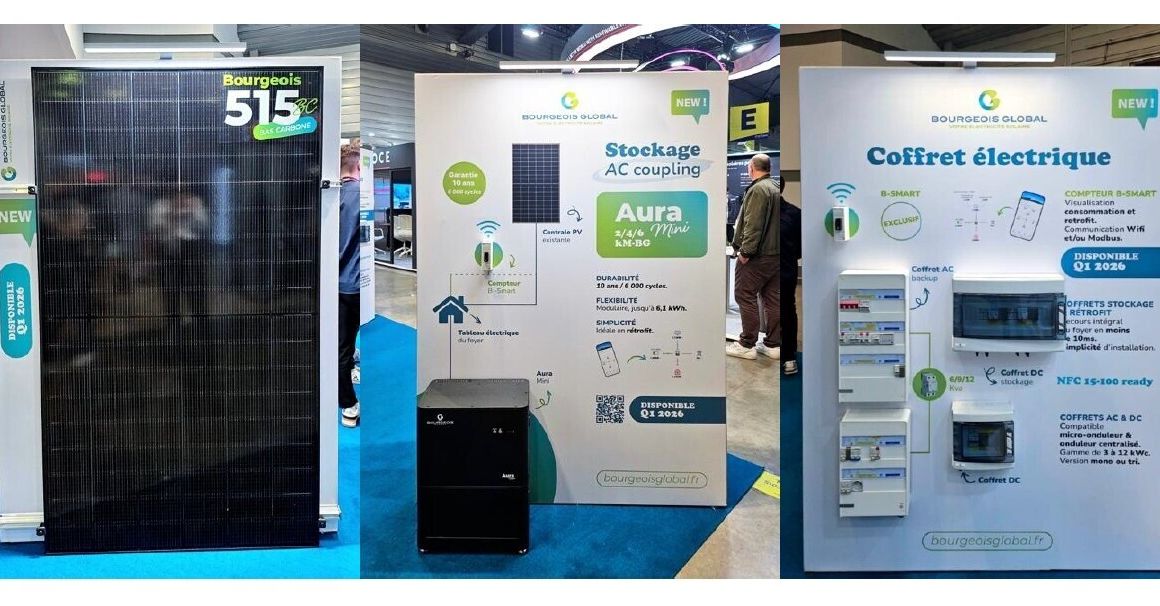 Les nouveautés de Bourgeois Global sur le salon Energaïa, en décembre dernier.