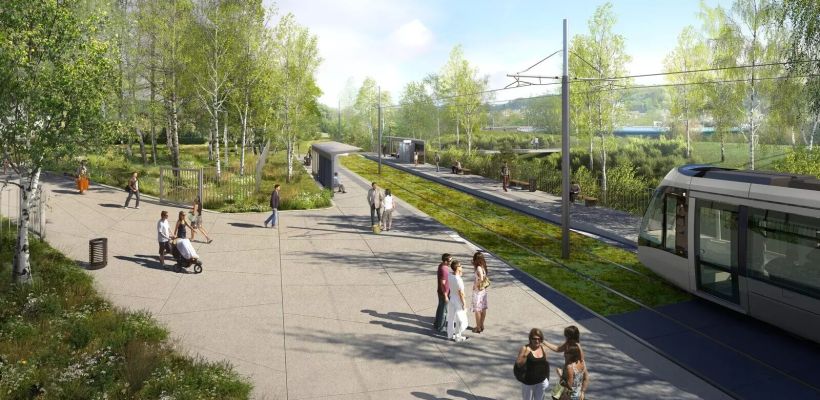 Le chantier prévoit notamment la création d'une plateforme perméable et l'aménagement d'espaces verts. 