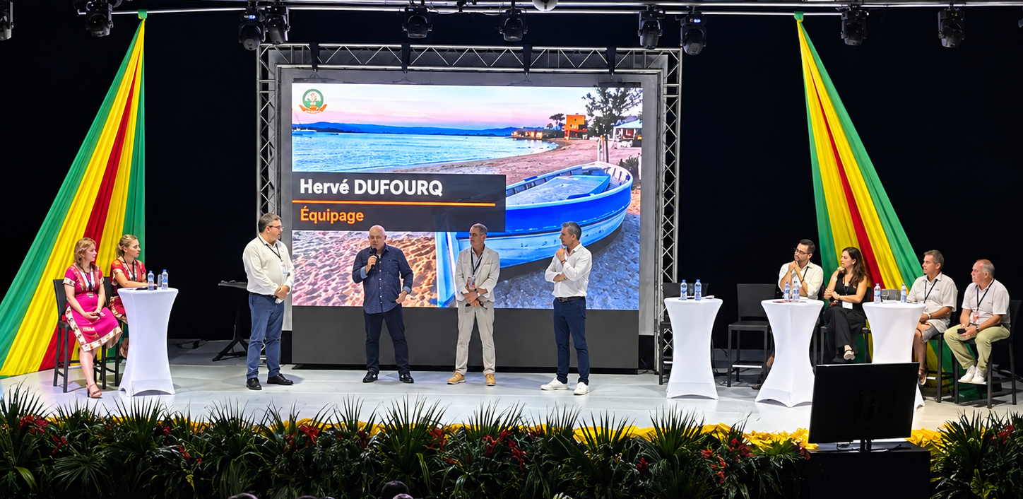 Hervé Dufourq, référant pour Équipage Hygiène Solutions était présent à l’occasion de la 19e Convention du Gafic au Cap-Vert