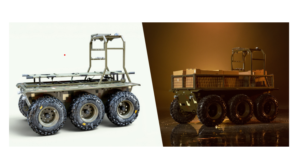 La plateforme robotisée RAVLYK (UMP-2), conçue pour des missions de logistique est au cœur du partenariat.