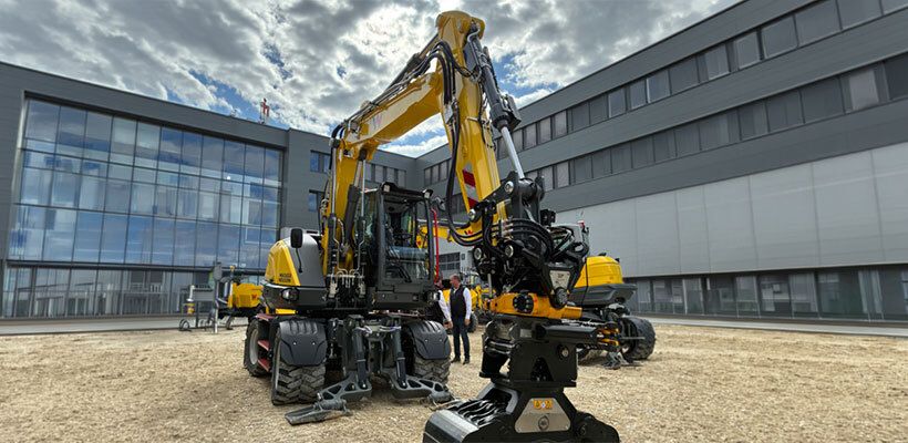Avec sa pelle sur pneus EW 135, Wacker Neuson affiche ses ambitions dans la domaine des gamme Midi.