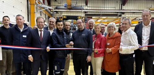 L'inauguration de la nouvelle ligne de montage des chargeuses sur pneus a eu lieu le 23 octobre 2026, en présence de Antoine Armand, président du Grand Annecy.