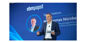Thomas Nuernberger, directeur des ventes du groupe ebm-papst et président et chef de la direction d’Air Technology Asie-Pacifique, Moyen-Orient et Afrique, lors de la cérémonie d'ouverture du Malaysia Air Technology Hub.